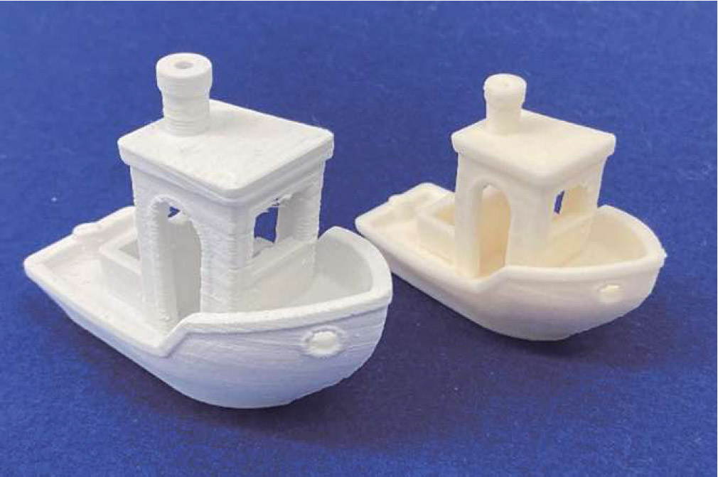 ship shape(L:mold parts  R:sintered parts)